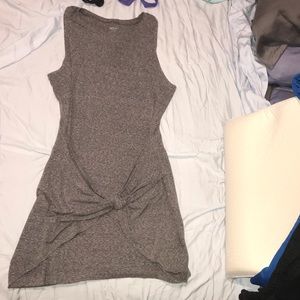 Gray cotton dress